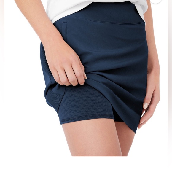 Members Mark Navy Blue Women's Skort with Built in Shorts - Picture 1 of 8